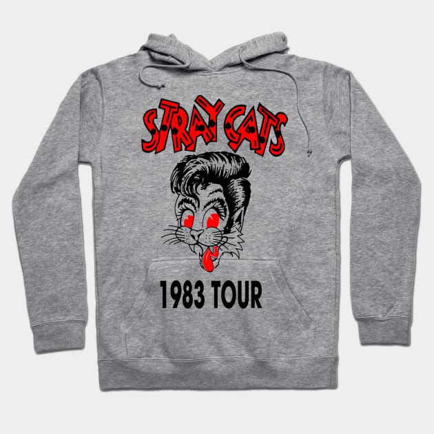 1983 tour rock band punk cats Hoodie by Mckenna Paucek